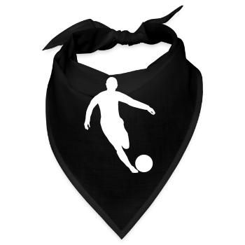 Fussballspieler - Bandana - Schwarz - Vorne