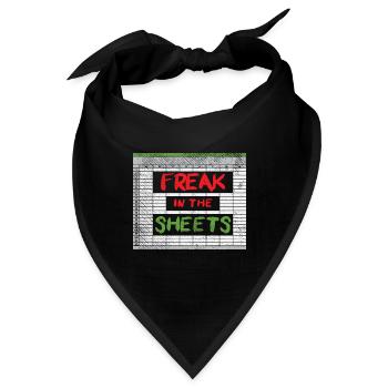 Freak In The Sheets - Bandana - Schwarz - Vorne