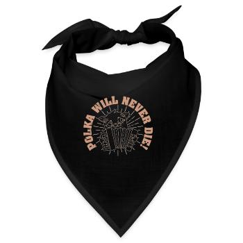 Volksmusik Klavier Akkordeon Volk Musik - Bandana - Schwarz - Vorne