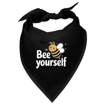 Honigbiene Imker Bienen Biene - Bandana - Schwarz - Vorne