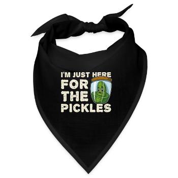 Cornichons Obst Einlegegurken Obst Garten - Bandana - Schwarz - Vorne
