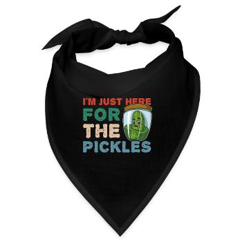 Cornichons Obst Einlegegurken Obst Garten - Bandana - Schwarz - Vorne