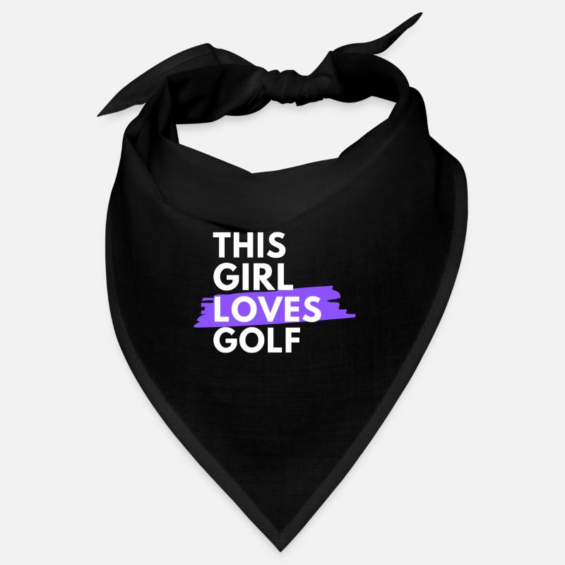 Dieses Mädchen liebt Golf. Bandana