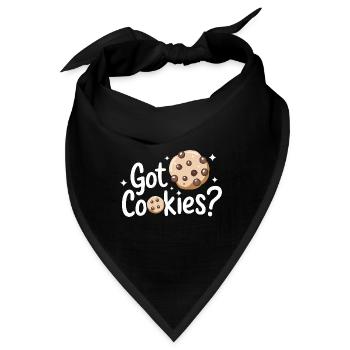Cookies Cookie Keks Kekse Schokolade - Bandana - Schwarz - Vorne