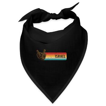 Dreidel Tradition Israel Chanukka Judentum - Bandana - Schwarz - Vorne