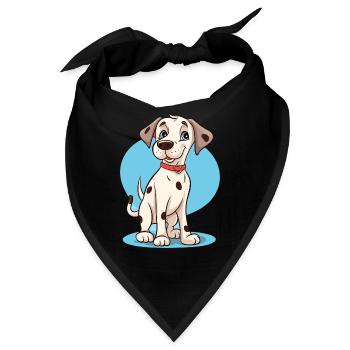 Niedliches Hundedesign für Hundebesitzer - Bandana - Schwarz - Vorne