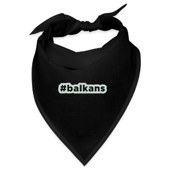 Balkan Slav Brate Herkunft Urlaub Serbien - Bandana - Schwarz - Vorne