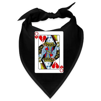 Königin Herzensbrecher - Bandana - Schwarz - Vorne