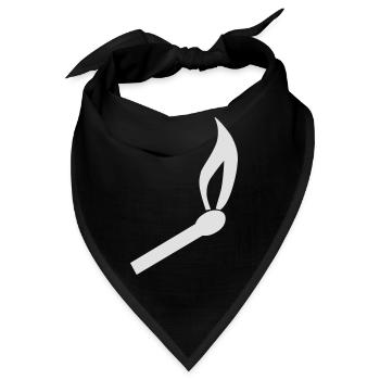 Brennendes Streichholz - Bandana - Schwarz - Vorne