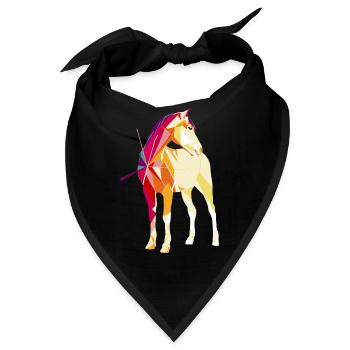 Pferd - Bandana - Schwarz - Vorne