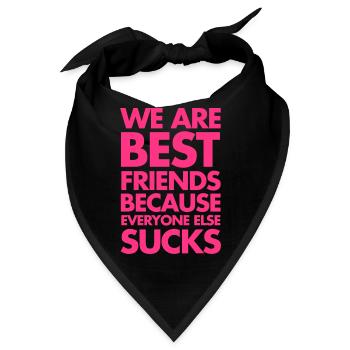 Best Friends - Bandana - Schwarz - Vorne