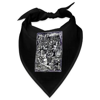 Alpha-Krieger - Bandana - Schwarz - Vorne