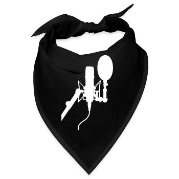 Mikrofon - Bandana - Schwarz - Vorne