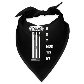 Lateinlehrer Spruch Latein Unterricht Latein - Bandana - Schwarz - Vorne