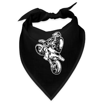 Supermoto / Supermotard / Supermoto Wheelie - Bandana - Schwarz - Vorne