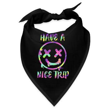 Have a nice LSD Trip Old School Psychedelic Drug - Bandana - Schwarz - Vorne