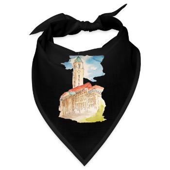 Rathaus Spandau von Berlin by Art_Klex_Berlin - Bandana - Schwarz - Vorne
