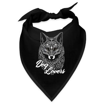 Hundeliebhaber. Hundeliebhaber .Zitat Hund. - Bandana - Schwarz - Vorne