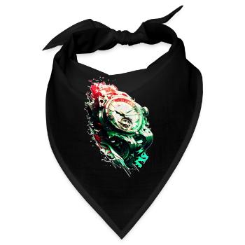 Herrenuhr als Chrono für handaufzug Uhrensammler - Bandana - Schwarz - Vorne