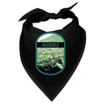 Panorama Grenoble: Einzelsicht-Seilbahn - Bandana - Schwarz - Vorne