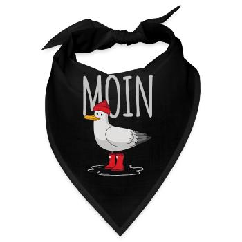 Moin Möwe - Bandana - Schwarz - Vorne