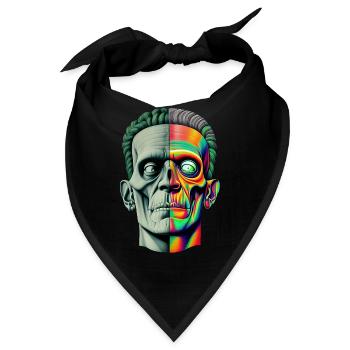 Zombie-Hipster - Bandana - Schwarz - Vorne