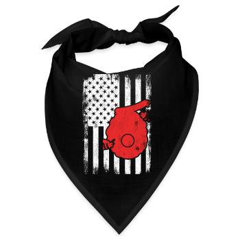 4. Juli USA Imkerei - Bandana - Schwarz - Vorne