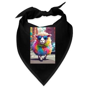 Schaf in der Stadt - Bandana - Schwarz - Vorne