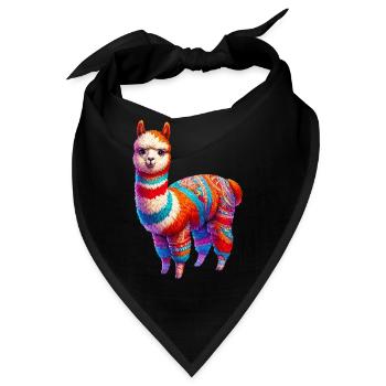 Alpaka - Bandana - Schwarz - Vorne