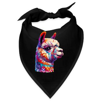 Alpaka - Bandana - Schwarz - Vorne