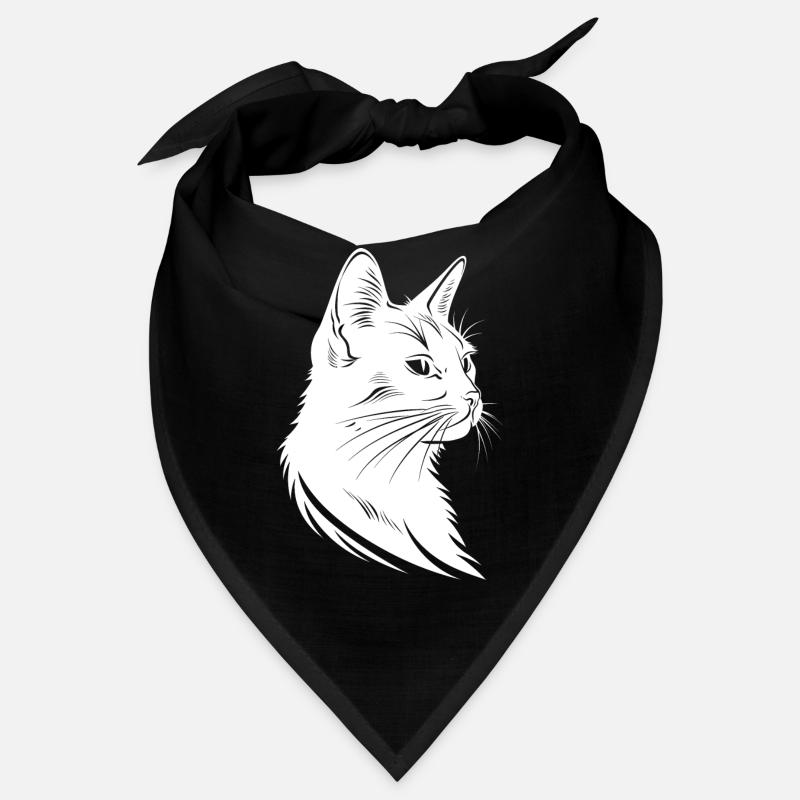 Katze Skizze Bandana