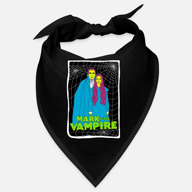 Vampire Duo with Spiderweb Background Bandana