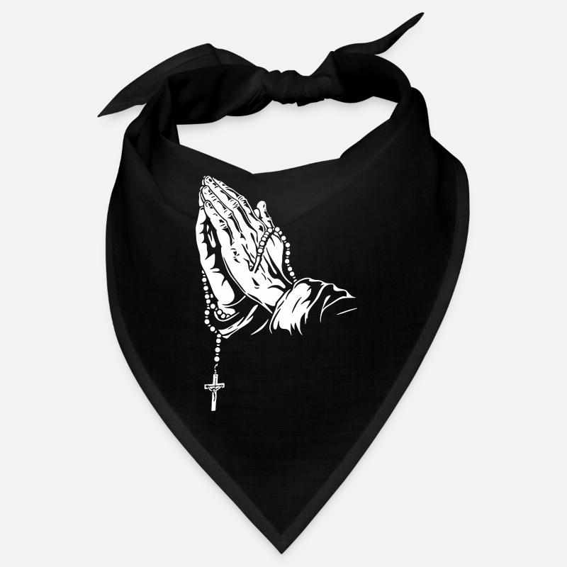 Praying Hands with Rosary Artwork Bandana