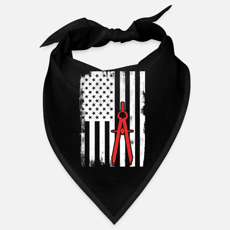 Architecture USA Flag Bandana