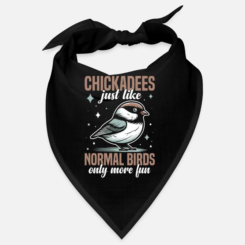  Chickadee Bird Seeds Stuffed Animal Birdwatcher Bandana