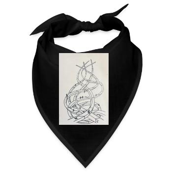 Schleifenlabyrinth der Pfade - Bandana - Schwarz - Vorne
