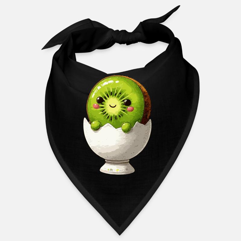 Kiwifruit in eggshell smile Bandana