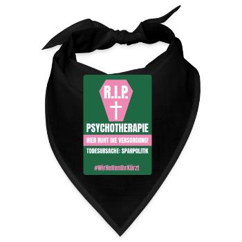 PSYCHO_04 - Bandana - Schwarz - Vorne