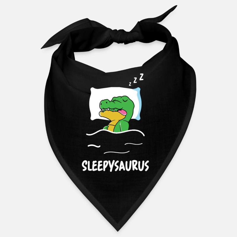 Sleepysaurus Dino Sleeping Funny Saying Dinosaur Sow Bandana