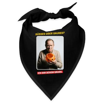 Süßes oder Saures? Ich bin schon sauer - Bandana - Schwarz - Vorne