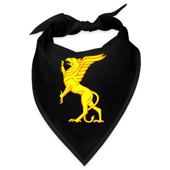 Vogel Greif - Bandana - Schwarz - Vorne