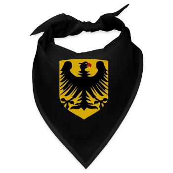 Daheim im schönen Deutschland - Bandana - Schwarz - Vorne