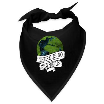 NO PLANET B - Bandana - Schwarz - Vorne