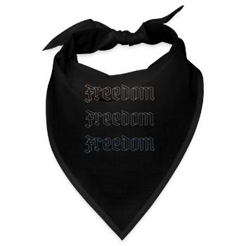 Freiheit in drei Akten - Bandana - Schwarz - Vorne