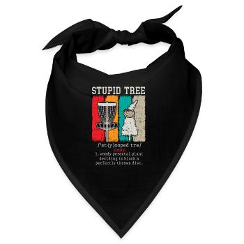 Discgolf Spieler Frisbee Disc Golfing Definition - Bandana - Schwarz - Vorne