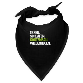Landschaftsgärtner Gartenbau Landschaftsbau Garten - Bandana - Schwarz - Vorne