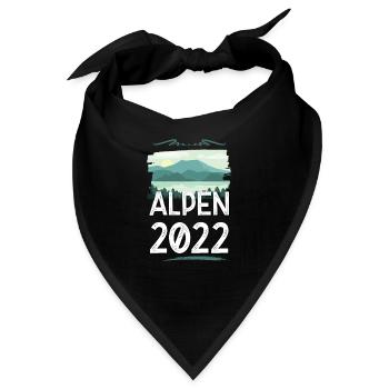 Alpen 2022 - Bandana - Schwarz - Vorne
