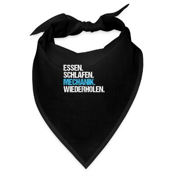Mechaniker Mechanikerin Mechanik Mechanic - Bandana - Schwarz - Vorne