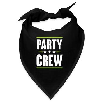 Party Crew - Bandana - Schwarz - Vorne