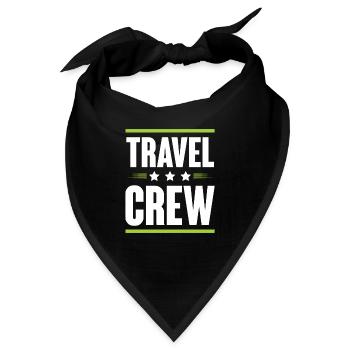 Travel Crew - Bandana - Schwarz - Vorne